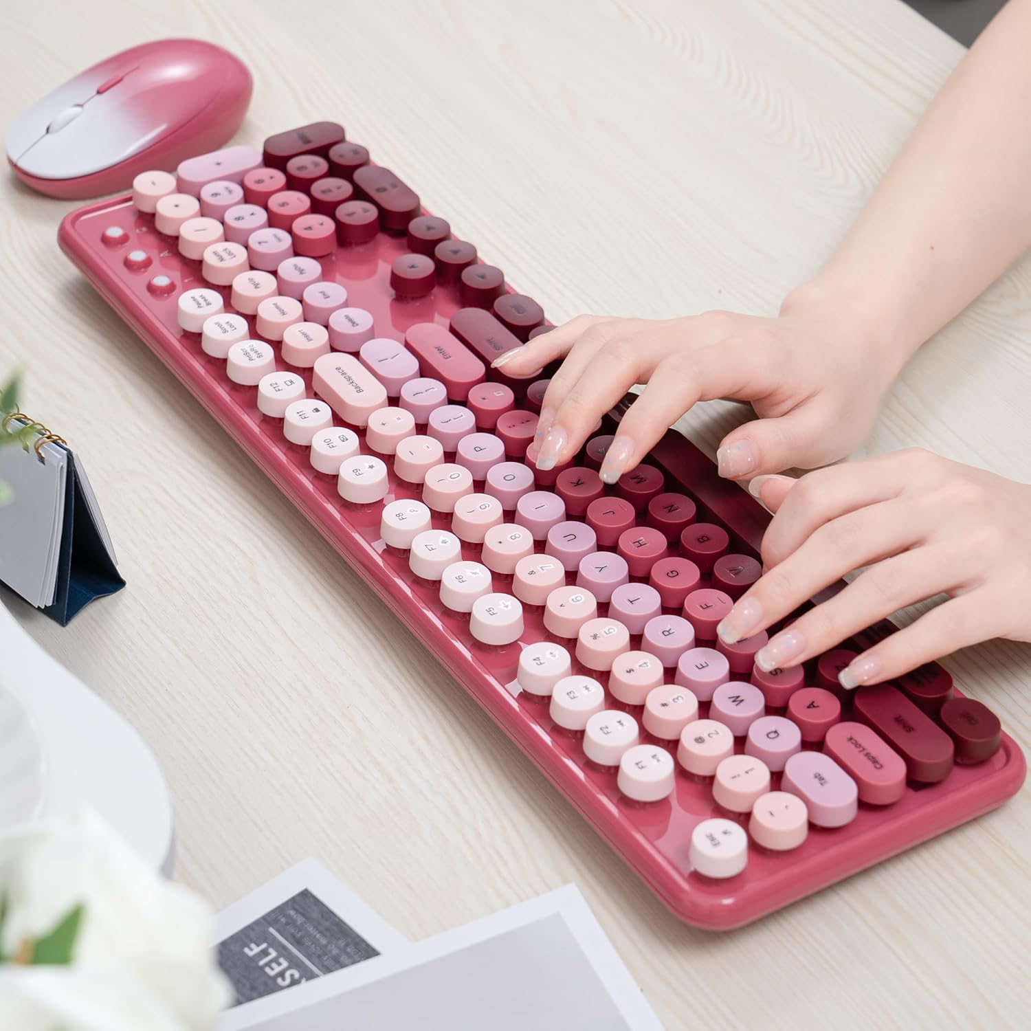 UBOTIE S803AG Gradient Colorful Wireless Keyboard & Mouse Combo