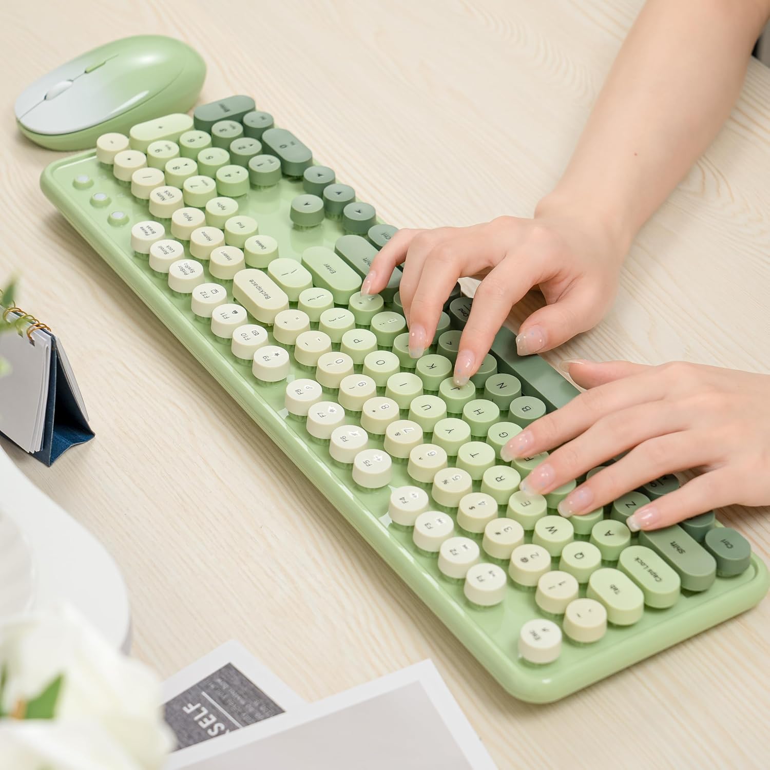 UBOTIE S803AG Gradient Colorful Wireless Keyboard & Mouse Combo